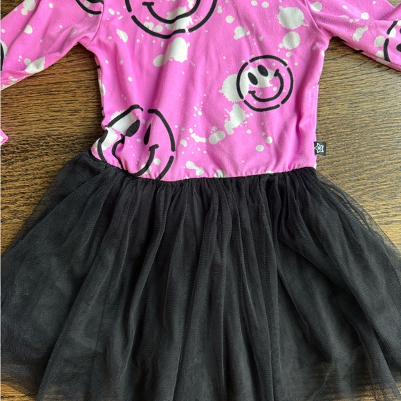 PixieLane Simply Soft Long Sleeve Be Happy Tulle Dress - Picture 3 of 3